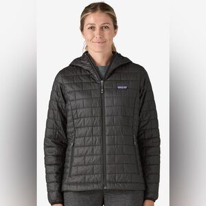 Women’s Patagonia Nano Puff Hoody - Black - size XXL